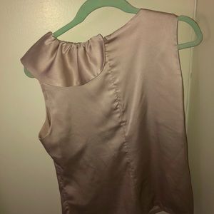 Cream ruffled tank
